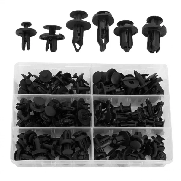 Marque Generique 120 PIÈCES De Voiture Push En Plastique Clips De Fixation-6 Plus Popu… Réductions 1