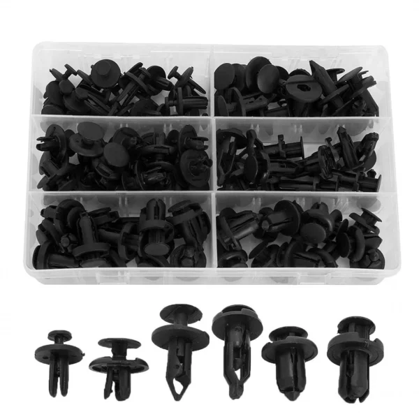 Marque Generique 120 PIÈCES De Voiture Push En Plastique Clips De Fixation-6 Plus Popu… Réductions 4
