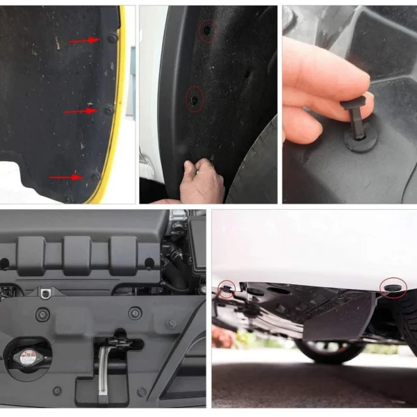 Marque Generique 120 PIÈCES De Voiture Push En Plastique Clips De Fixation-6 Plus Popu… Réductions 5