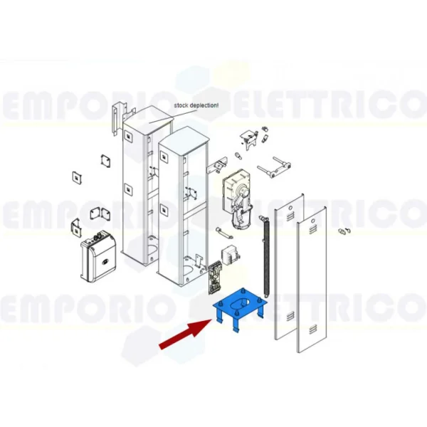 meilleur cadeau Came Pièce Détachée Plaque Barrière Gard 2,5-3,25-3,75-4m 119rig00… 4