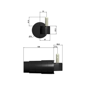 Slid’Up By Mantion Double Motorisation Volet 1 Battant Droit URANUS Radio – Gond Ø 12 soldes en ligne 12