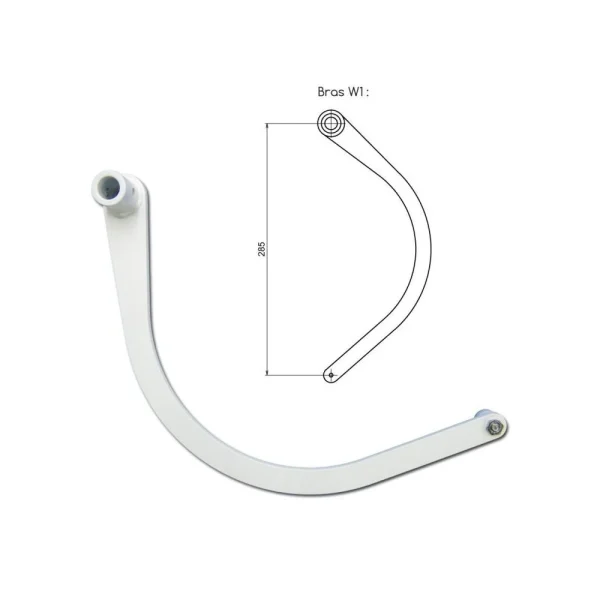 pas cher marque Slid’Up By Mantion Kit Bras Droit BRA-VO Blanc RAL 9010 3