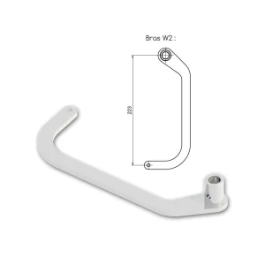 Slid’Up By Mantion Kit Bras W2 Gauche WINEO Blanc RAL 9010 remise en ligne 7