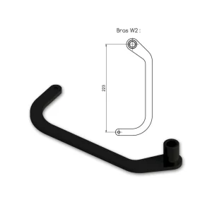 Slid’Up By Mantion Kit Bras W2 Gauche WINEO Noir RAL 9005 Large choix en ligne 7