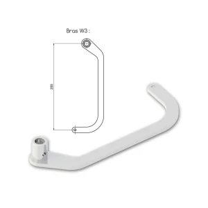 Meilleur Prix Garanti Slid’Up By Mantion Kit Bras W3 Droit WINEO Blanc RAL 9010 7