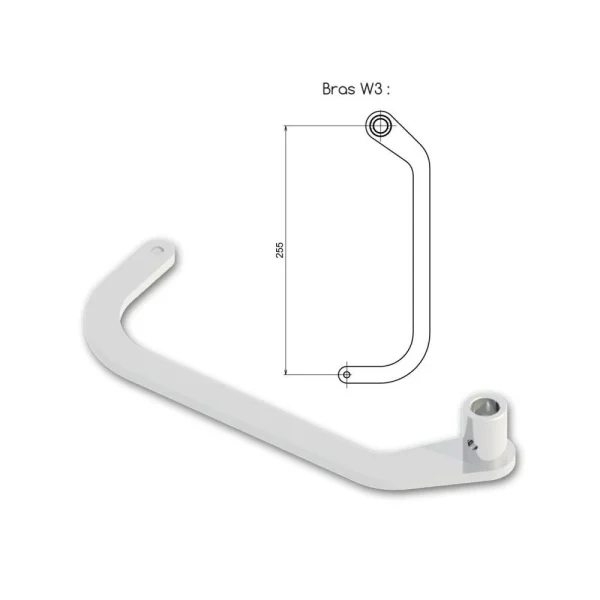 qualité supérieure Slid’Up By Mantion Kit Bras W3 Gauche WINEO Blanc RAL 9010 3