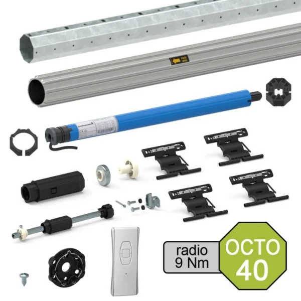 Livraison Standard/Rapide Slid’Up By Mantion Kit De Motorisation Radio Pour Volet Roulant 20 Kg – Tube Octo 40 Mm -… 1