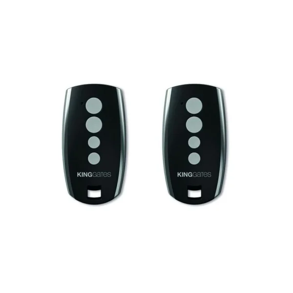 Divers Marques Pack 2 Télécommandes Portail Emetteur Radio King-Gates Stylo 4 Noire… Meilleur Prix Garanti 1