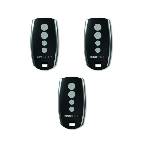 Divers Marques Pack 3 Télécommandes Portail Emetteur Radio King-Gates Stylo 4 Noire… aux meilleurs prix 1