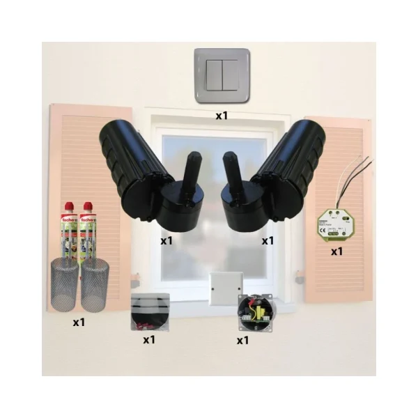 Slid’Up By Mantion Pack Motorisation Pour Volets 2 Battants URANUS Filaire – Gond Ø 14 P… en ligne 3