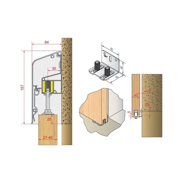 Slid’Up By Mantion Pack Manuel Pour Volet Coulissant 2 Vantaux – Largeur Baie 1,35 M Max vente à bas prix 6
