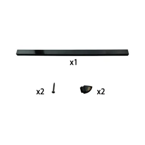 marque pas cher Slid’Up By Mantion Rail 42 Cm Aluminium Avec Embouts Coloris Noir RAL 9005 Pour Motorisat… 6