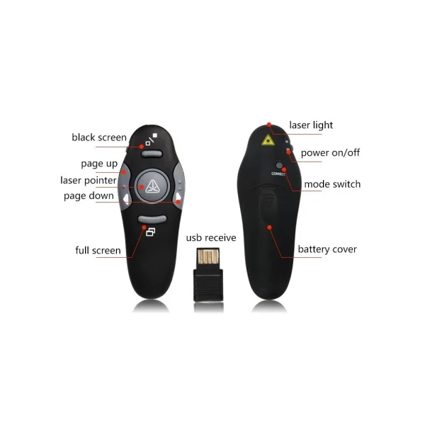 Wewoo Télécommande Noir Pour Projecteur / PC / Ordinateur Portable, Distan… magasin france 6
