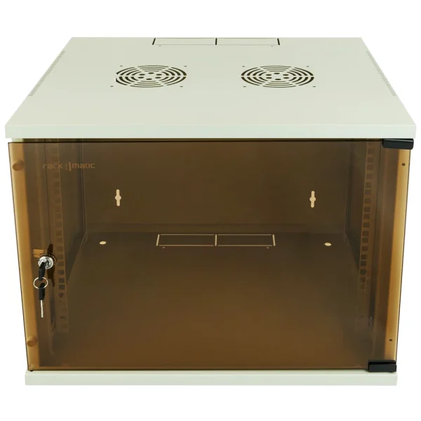 qualité supérieure Rackmatic Serveur Rack 19 Murale 9U Blanc SOHOrack 540x450x448 Mm 3