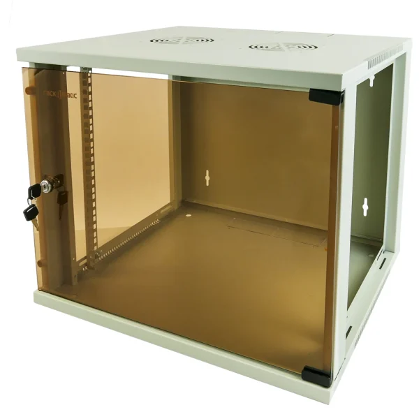 qualité supérieure Rackmatic Serveur Rack 19 Murale 9U Blanc SOHOrack 540x450x448 Mm 6